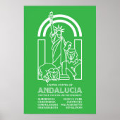 Verenigde Staten van Andalusië Poster (Voorkant)