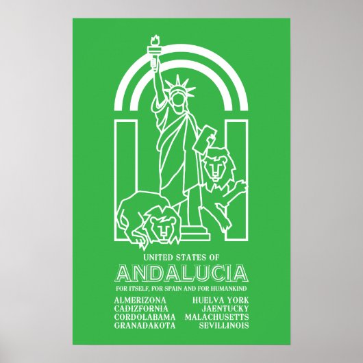 Verenigde Staten van Andalusië Poster (Voorkant)