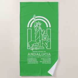 Verenigde Staten van Andalusië Strandlaken