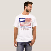 Verenigde Staten van Bacon Distress T-shirt (Voorkant volledig)
