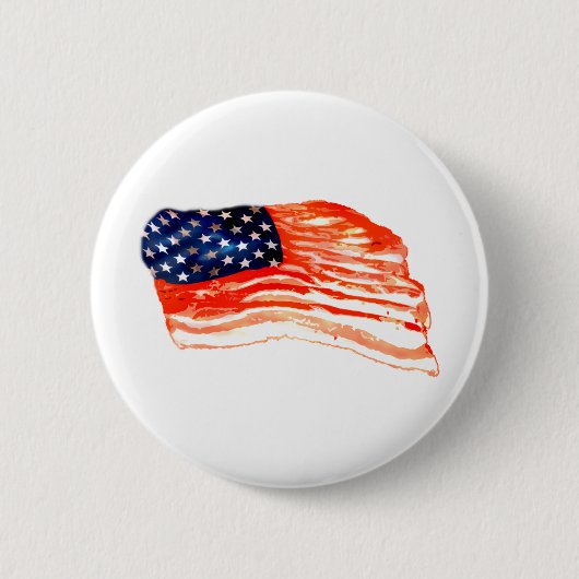 Verenigde Staten van Bacon Ronde Button 5,7 Cm (Voorkant)