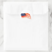 Verenigde Staten van Bacon Ronde Sticker (Tas)