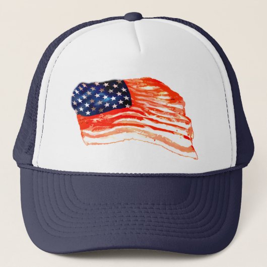 Verenigde Staten van Bacon Trucker Pet (Voorkant)