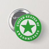 Verenigde Staten van bewustzijn Ronde Button 5,7 Cm (Voorkant /achterkant)