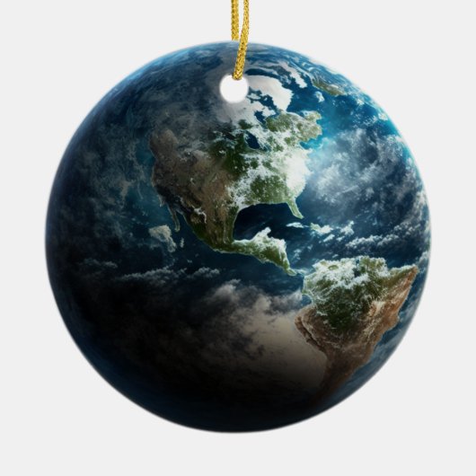 Verenigde Staten van de ruimte Keramisch Ornament (Voorkant)