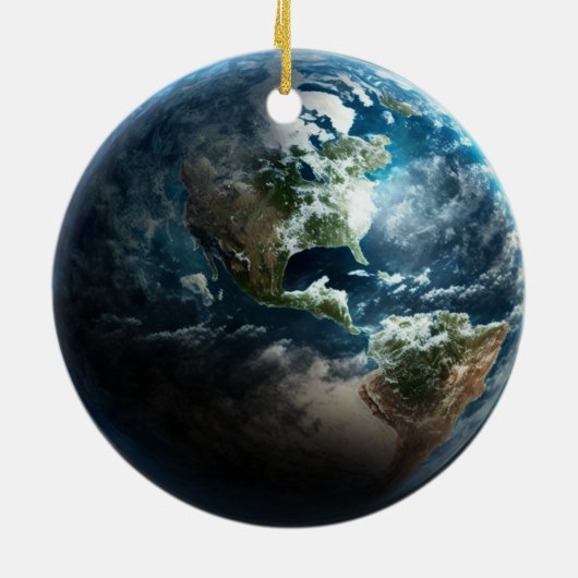 Verenigde Staten van de ruimte Keramisch Ornament (Achterkant)