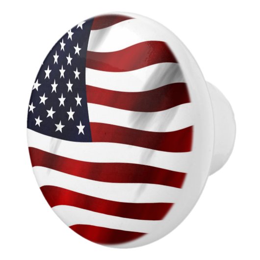 VERENIGDE STATEN VAN DE VLAG VAN AMERIKA KERAMISCHE KNOP (Rechts)