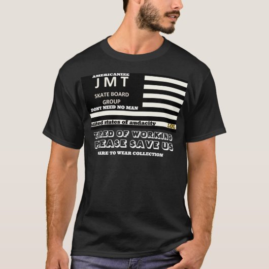 VERENIGDE STATEN VAN DURF. JMT Basic Donker T-shir T-shirt (Voorkant)