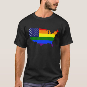  VERENIGDE STATEN VAN GELIJKHEID RAINBOW VS T-SHIRT