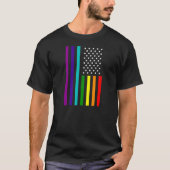 VERENIGDE STATEN VAN GELIJKWAARDIGHEIDSRAINBOW-VLA T-SHIRT (Voorkant)