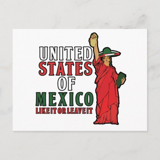 Verenigde Staten van Mexico Briefkaart (Voorkant)