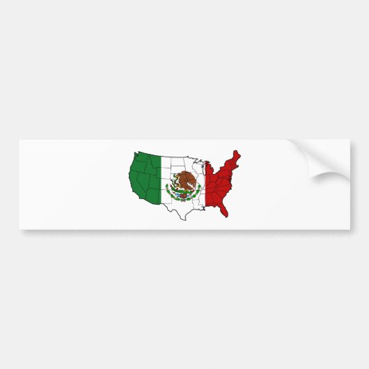 Verenigde Staten van Mexico Bumpersticker (Voorkant)