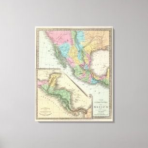 Verenigde Staten van Mexico Canvas Afdruk