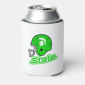 Verenigde Staten van Michigan Green White Blikjeskoeler (Blikje Achterkant)