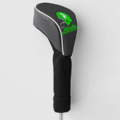 Verenigde Staten van Michigan Green White Golfheadcover (Schuin)