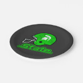 Verenigde Staten van Michigan Green White Papieren Bordje (Gekanteld)