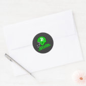 Verenigde Staten van Michigan Green White Ronde Sticker (Envelop)
