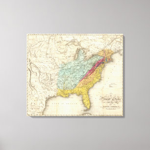 Verenigde Staten van Noord-Amerika Canvas Afdruk