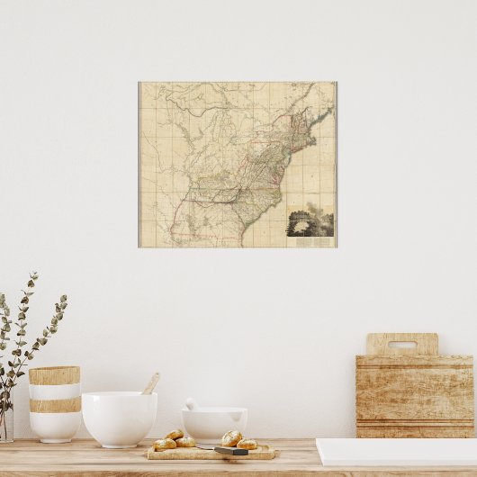 Verenigde Staten van Noord-Amerika Poster (Keuken)