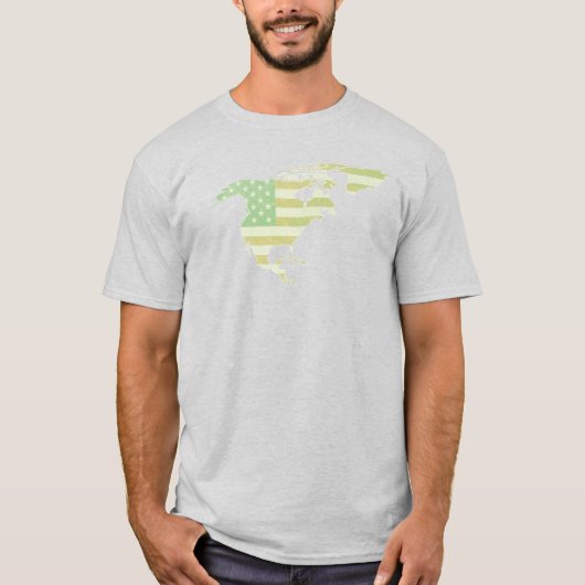 Verenigde Staten van Noord-Amerika vervaagd T-shirt (Voorkant)