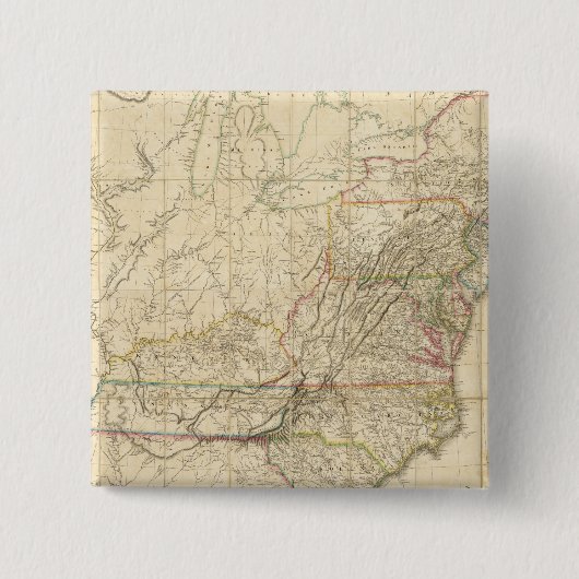 Verenigde Staten van Noord-Amerika Vierkante Button 5,1 Cm (Voorkant)