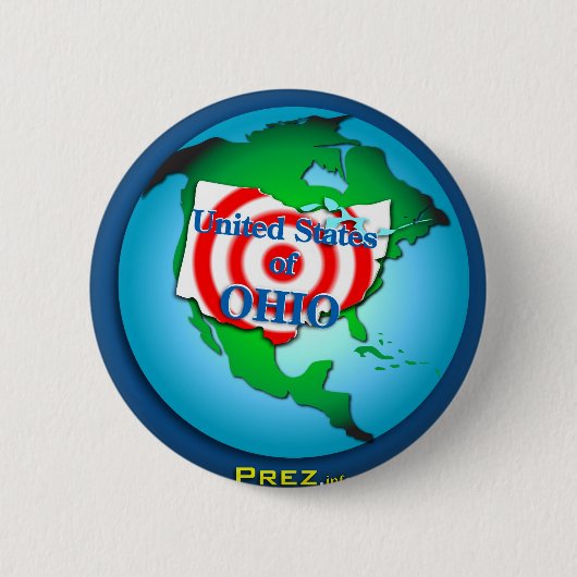 Verenigde Staten van Ohio Ronde Button 5,7 Cm (Voorkant)