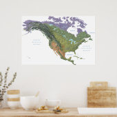 Verenigde Staten Verenigde Staten Amerikaanse Berg Poster (Keuken)