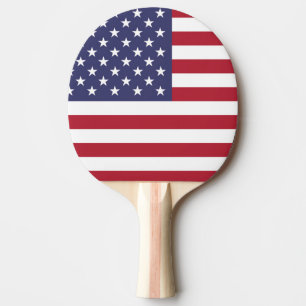 Verenigde Staten Verenigde Staten Vlag Ping Pong P Tafeltennisbatje