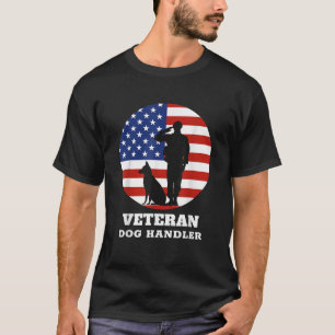 Verenigde Staten Veteran Dog Handler K9 T Shirt