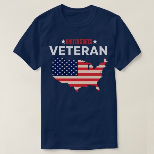 Verenigde Staten VETERAN T-shirt (Design voorkant)