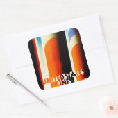 Verenigde Staten Vierkante Sticker (Envelop)