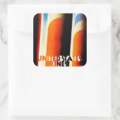 Verenigde Staten Vierkante Sticker (Tas)