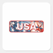 Verenigde Staten Vierkante Sticker (Voorkant)