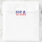 Verenigde Staten Vierkante Sticker (Tas)