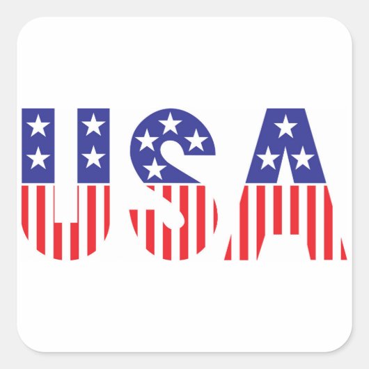 Verenigde Staten Vierkante Sticker (Voorkant)