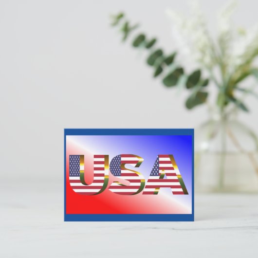 Verenigde Staten Visitekaartje (Staand voorkant)