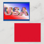 Verenigde Staten Visitekaartje (Voorkant / Achterkant)