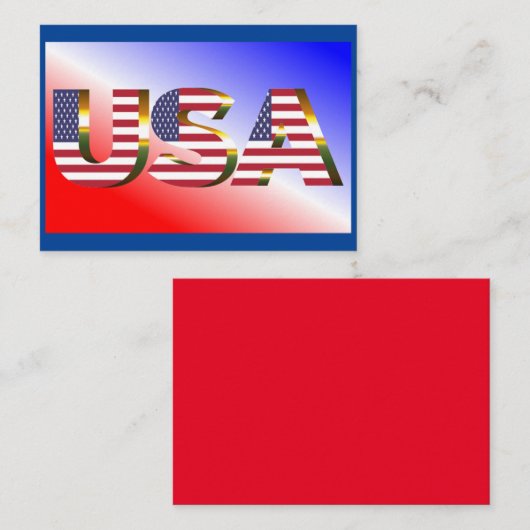 Verenigde Staten Visitekaartje (Voorkant / Achterkant)