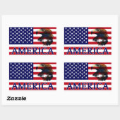 Verenigde Staten Vlag 2 Rechthoekige Sticker (Vel)