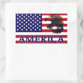 Verenigde Staten Vlag 2 Rechthoekige Sticker (Tas)
