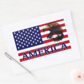 Verenigde Staten Vlag 2 Rechthoekige Sticker (Envelop)