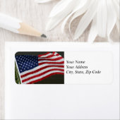 Verenigde Staten Vlag Adres Label (Insitu)