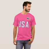 Verenigde Staten Vlag Basketbal Uitrusting Basket  T-shirt (Voorkant volledig)