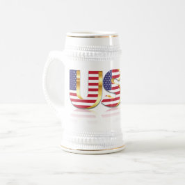 Verenigde Staten Vlag Bier Stein Bierpul