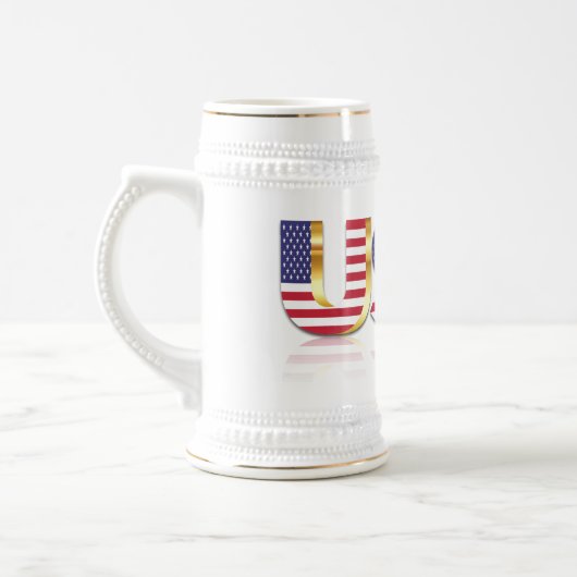 Verenigde Staten Vlag Bier Stein Bierpul (Links)