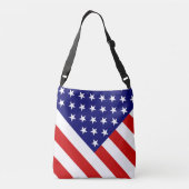Verenigde Staten Vlag cbbcnt Crossbody Tas (Achterkant)