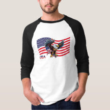Verenigde Staten Vlag en Adelaar T-shirt