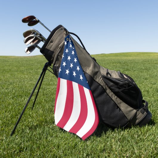 Verenigde Staten Vlag Golf Handdoek Patriottisch (Groen)
