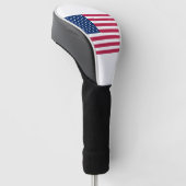 Verenigde Staten vlag Golf Head Hoesje Golfheadcover (Schuin)