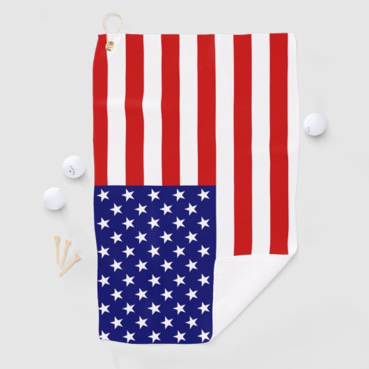 Verenigde Staten Vlag gtcnt Golfhanddoek (Insitu)